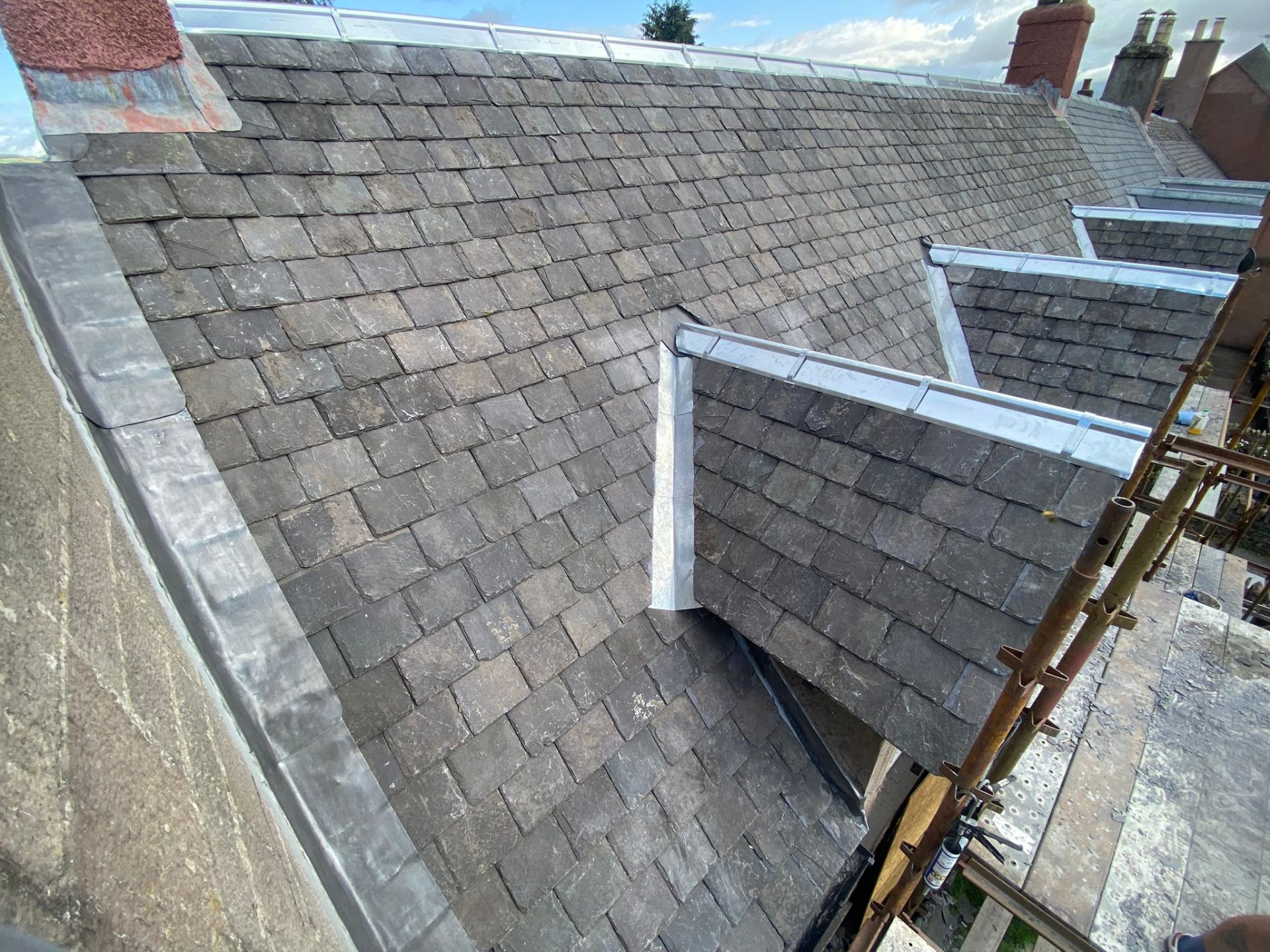 Recent Rossi Roofing project 48 — slate, tile, flat roof, lead and chimney work across Tayside and Fife