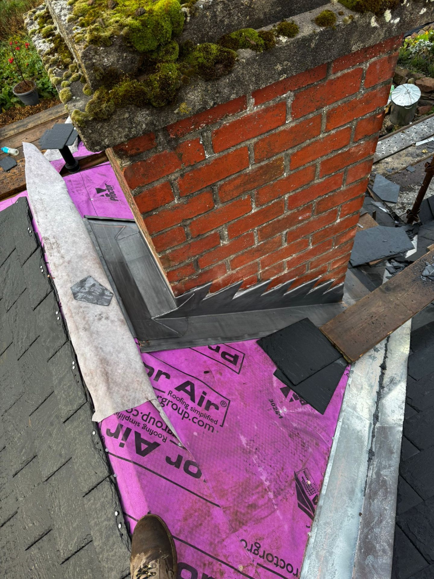 Recent Rossi Roofing project 63 — slate, tile, flat roof, lead and chimney work across Tayside and Fife
